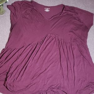 Purple short sleeve top
